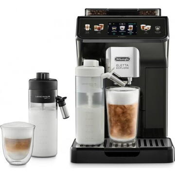 espressor delonghi espressor automat de longhi explore ecam 450 65 g 1450 w 1 8 l 19 bar negru 4606225 1